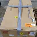 67" Lucite Acrylic Freestanding Bathtub, Double Slipper Shape Contemporary Soaking Tub with Toe-tap Chrome Drain, Slotted Overflow, cUPC Certified, Glossy White