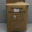 MUXHOMO 7 Pieces Queen Comforter Set, Reversible Bed in a Bag Queen Size, All Season Bedding Set with Comforter, Flat Sheet, Fitted Sheet, Pillowcases & Shams, Red & Black (Queen (88"x88"))