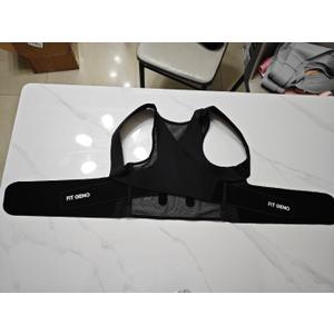 Fit Geno Posture Corrector for Women & Men: Adjustable Lightweight Upper Back Brace for Neck Shoulder & Upper Back Pain Relief - Improve Posture Correct Hunchback Slouching Kyphosis Invisible Under Clothes (M/L Under Bust 32"-45")
