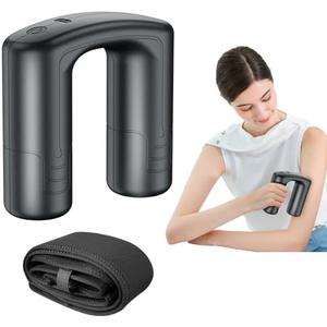 APHERMA Massage Gun Deep Tissue, Vibrating Massager for Muscle Relaxation, Pain Relief, Portable Body Massager Belt with 5 Vibration Levels, Easy to Use, Lightweight & Quiet - Grey