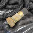 Flexi Hose Expandable Garden Hose with 8 Function Nozzle, 150FT - Lightweight Retractable Garden Hose, Water Hose - No-Kink Flexibility, 3/4 Inch Solid Brass Fittings and Double Latex Core