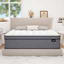 Firm King Size Hybrid Mattress 14 Inch, Colchon King Size, Bed in a Box with Individual Spring, Lumbar Support & Pressure Relief Gel Memory Foam, Motion Isolation, CertiPUR-US, 100 Night Trial