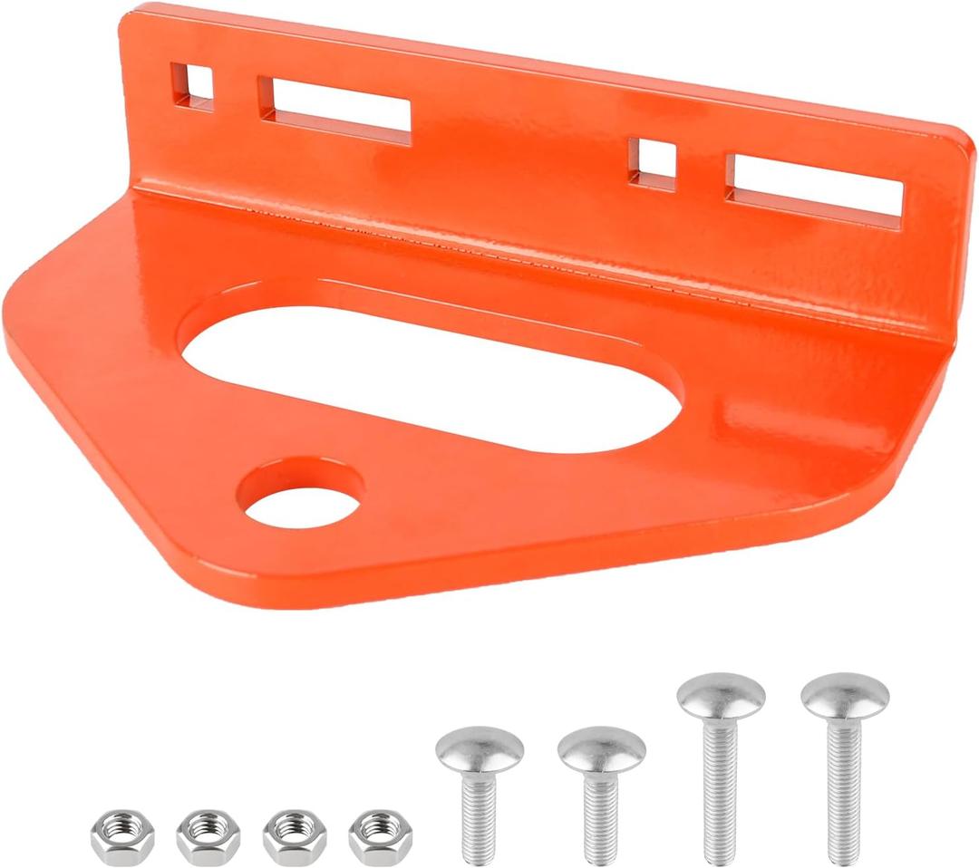 Zero Turn Mower Trailer Tow Hitch 1/4"(6mm) - Heavy Duty Lawn Mower Hitch with 3/4" Hole Center, Adjustable Slot Design, 2 Types of Carriage Bolts - Multi-Functional Trailer Hitch for Lawn Mowers