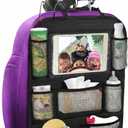 ONE PIX Backseat Car Organizer Mats Back Seat Organizers and Storage Bag with Touch Screen Tablet Holder for Kids Toddlers Car Seats, Travel Accessories, Road Trip Essentials Kids