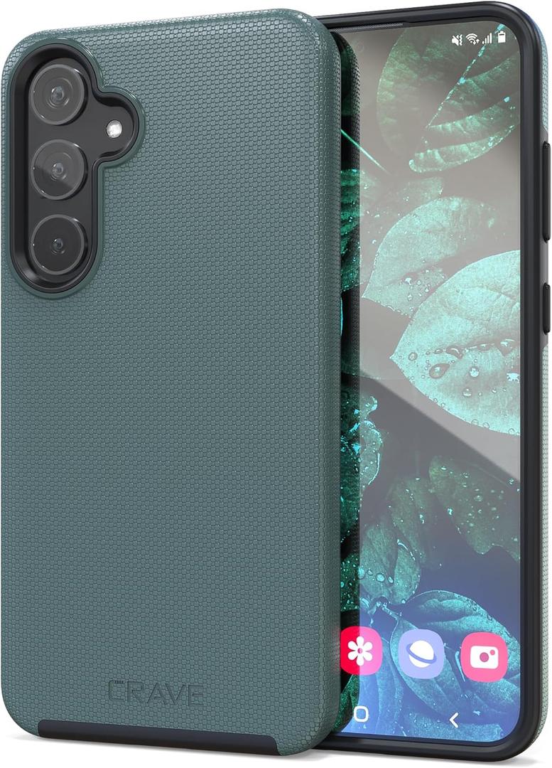 Crave for Samsung Galaxy S24 Plus Case, Shockproof Protection Dual Layer Case for Samsung Galaxy S24 Plus (6.7 inch) - Forest Green