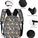 French Bulldog Backpack with Lunch Box & Pencil Case, 16 Inch Cute Dogs Themed Bookbag, Adjustable Lightweight, Colorful Backpacks Set for Kids Girls Boys