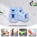 Adjustable Heel Protector Cushion for Elderly Bedridden, Pressure Relief Heel Boot for Bedsore Prevention, Foot Support Pillow for Surgery Recovery, Heel Pressure & Deep Tissue Injury Healing Therapy, 1 Piece