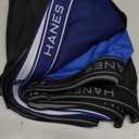 Hanes mens Underwear Boxer Brief Pack, Performance Stretch Underwear, Moisture-wicking Boxer Briefs for Men, 6-pack L, Black/Blue/Grey