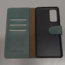 SUANPOT for Samsung Galaxy S20 FE 5G Wallet case RFID Blocking Credit Card Holder, Flip Folio Book PU Leather Phone case Shockproof Cover Women Men for Samsung S20 FE 6.5 case Wallet (Sea Green)