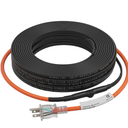 3~100FT Heat Tape for Water Pipes, UL & ETL Certified 25 FT Self-Regulating Pipe Heating Cable with Thermostat for Pipe Freeze Protection, Waterproof Heat Tape for Metal and Plastic Pipes,Black(1pcs)