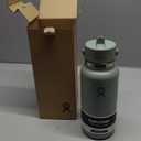 Hydro Flask Water Bottle - Insulated Stainless Steel - Wide Mouth Flex Straw Lid, Non Spill, Leakproof and Refillable in 32 Oz Tonal Agave