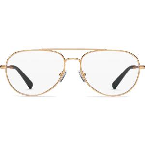 LOOK OPTIC Cooper Reader - Stylish Unisex Ultra-lightweight Reading Glasses with Scratch-Resistant, Prescription-Quality Lenses (Full Magnification - Not Progressives) (Gold, 2.00, multiplier_x)