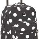 Rockland Double Handle Rolling Backpack, BLACKDOT, One Size