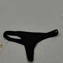 Women's Sexy Cheeky Brazilian Cut Bikini Bottom Solid Low Rise High Leg Thong Swimsuit Bottom, Color Black, L