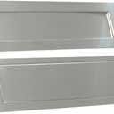 Venia Solid Mail Slot for Front Door Stainless Steel Victorian Letter Box Plate 13 x 4 inches Mail Slot Rear Piece Durable Satin Insulation Screws Fits to Most Doors for Elegant Cover Look