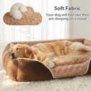 RRPETHOME Dog Beds Medium Sized Dog,Washable Rectangle Dog Bed for Medium Dogs,Orthopedic Pet Sofa Bed, Dog Couch Bed with Anti-Slip Bottom