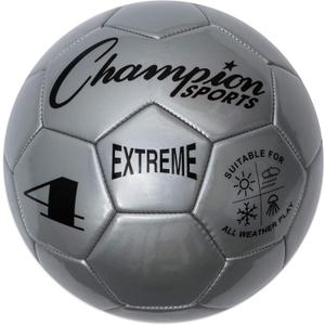 Champion Sports Extreme Series Soccer Ball Sizes 3, 4, 5, Soft Touch, All Weather, High Air Retention, Youth & Adult League Balls for Training, Games, Outdoor & Indoor Play, Multiple Colors