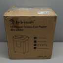 Bonsaii 12 Sheet Paper Shredder for Home Office, Heavy Duty Cross Cut Shredder with 5.5 Gal Pullout Bin, Home Shredder for CDs/Credit Card/Document/Mail, P-4 Security Level