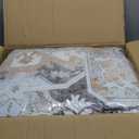 Boho Washable Area Rug 9x12, Spill-Proof Surface, Non-Slip Backin,Low Pile Faux Wool Large Printed Rugs for Living Room, Bedroom, Ding Room, Entryway and Home Decor(Beige, 9x12)