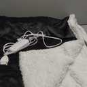 Electric Heated Blanket Throw Size 50"x60", Soft Flannel with Overheat Protection, 9 Adjustable Heat Settings & 10-Hour Auto-Off Timer, Fast Heating for Winter Comfort, Dark Gray