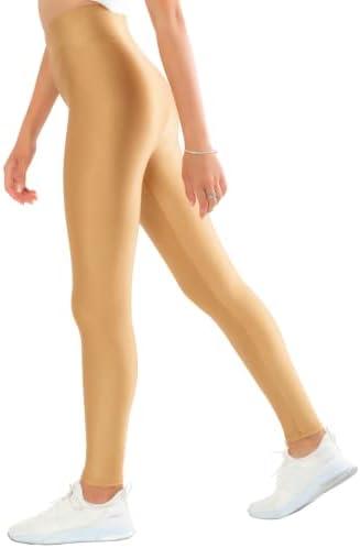 PEYEOR Womens Leggings High Waisted Workout Leggings for Women Tummy Control Yoga Pants, Gold, 38