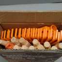 Kids Rakes, 4 Pieces 31" Heavy Duty Lawn Tool for Leaves, Child Size, Plastic Head & Wooden Handle, Gardening Tools for Boys Girls Gifts Age 3 Year Old and Up (Orange ( 4 pcs ))