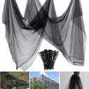 Zonon Mosquito Netting Garden Insect Mesh Netting Garden Patio Mesh Screen Net Fly Insect Bug Bird Net Barrier for Patio Balcony Porch Gazebo Vegetables Fruits Plant Protection (9.84 x 65.62 ft, Black)