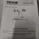 VEVOR Food Heat Lamp, 500W Electric Commercial Food Warmer Light, 2-Head Stainless Steel French Fry Heating Lamp with 3 Bulbs, Catering Food Warming Equipment for Kitchen, Buffet, Restaurant, Silver