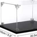 MECCANIXITY Acrylic Display Case, 8x6x4 Inches Clear Display Box Assemble Dustproof Display Box Storage Organizer for Collectibles Action Figures