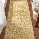 Well Woven Della Gold Vintage Medallion Pattern Runner Rug (2'3" x 7'3" Runner)