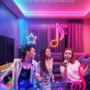 Lamomo RGB Neon LED Strip Lights, 16.4Ft Led Neon Rope Lights with App Remote Control, Music Sync, Indoor IP65, Waterproof, Flexible DIY Lights Design for Bedroom, Living, Gaming Room, Party Decor