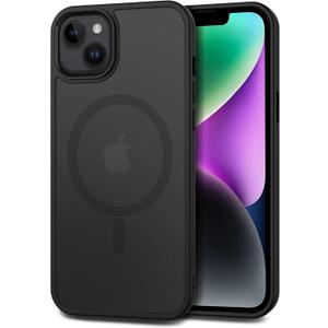 CACOE Magnetic Case for iPhone 13 & iPhone 14 6.1 inch-Compatible with MagSafe & Magnetic Car Phone Mount,Anti-Fingerprint TPU Thin Phone Cases Cover Protective Shockproof (Matte Black) (6.1"iPhone 13/14 , Matte Black)
