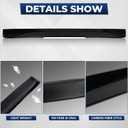 Rear Window Rooftop Spoiler Fit for 2015-2024 Dodge Charger GT Pursuit R/T SRT SRT8 SXT Scat Pack SE Enforcer Daytona, V-Style Tail Visor Wing Without Drilling Glossy Black