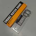 Compatible with Apple Watch Ultra 3/2/1 Band and Case, Stainless Steel Metal Chain with TPU Cover, Smart-Watch Link Bracelet Strap for men, Wrist-Band for i-Watch Ultra, 49mm, Silver