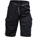 Mylldey Men's Cargo Shorts 3/4 Relaxed Fit Mens Running Shorts 7 Pockets Elastic Waist Cotton Hiking Shorts, Large