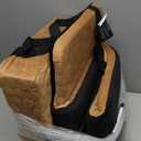 Dog Car Seat for Small/Medium Dogs, Memory Foam Dog Booster Seat, Travel Safety Per Car Seat with Washable Removable Cover, Storage Pockets for Dogs up to 35 lbs(BlackBrown)