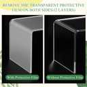 RattanView 2 Pcs 12 x 8 x 8 Inch Large Acrylic Risers Display Stands 5 mm Thick Acrylic Shelf Riser Showcase for Collectibles Jewelry Cupcakes Food Figures Perfume Cabinet(Clear)