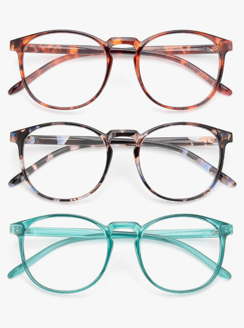 IBOANN Iconic Blue Light Glasses for Woman - Computer Glasses 99% Blue Light Blocking - Anti Eyestrain & UV Glare Protection