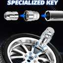 Locking Lug Nuts，1/2"-20 Wheel Locks，5 Locks and 2 Key Wheel Locks Lug Nuts for Grand Cherokee, Liberty, Wrangler, Nitro, Explorer，Cone Seat