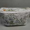 Sanracie 100% Cotton Floral Queen Quilt Bedspread Set,Yellow Flowers Plant Pattern Botanical Printed Green Floral Quilt Bedding Set 3Pcs Super Soft Lightweight Queen Coverlet Set for All Season