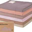 Organic Burp Cloths Baby Boy, Girl - 6-Pack Large Cotton Burping Cloths for Babies, Spit Up Rags, Super Absorbent, Ultra Soft Newborn Rag, Gender Neutral, Machine Washable, Durable (Mauve)