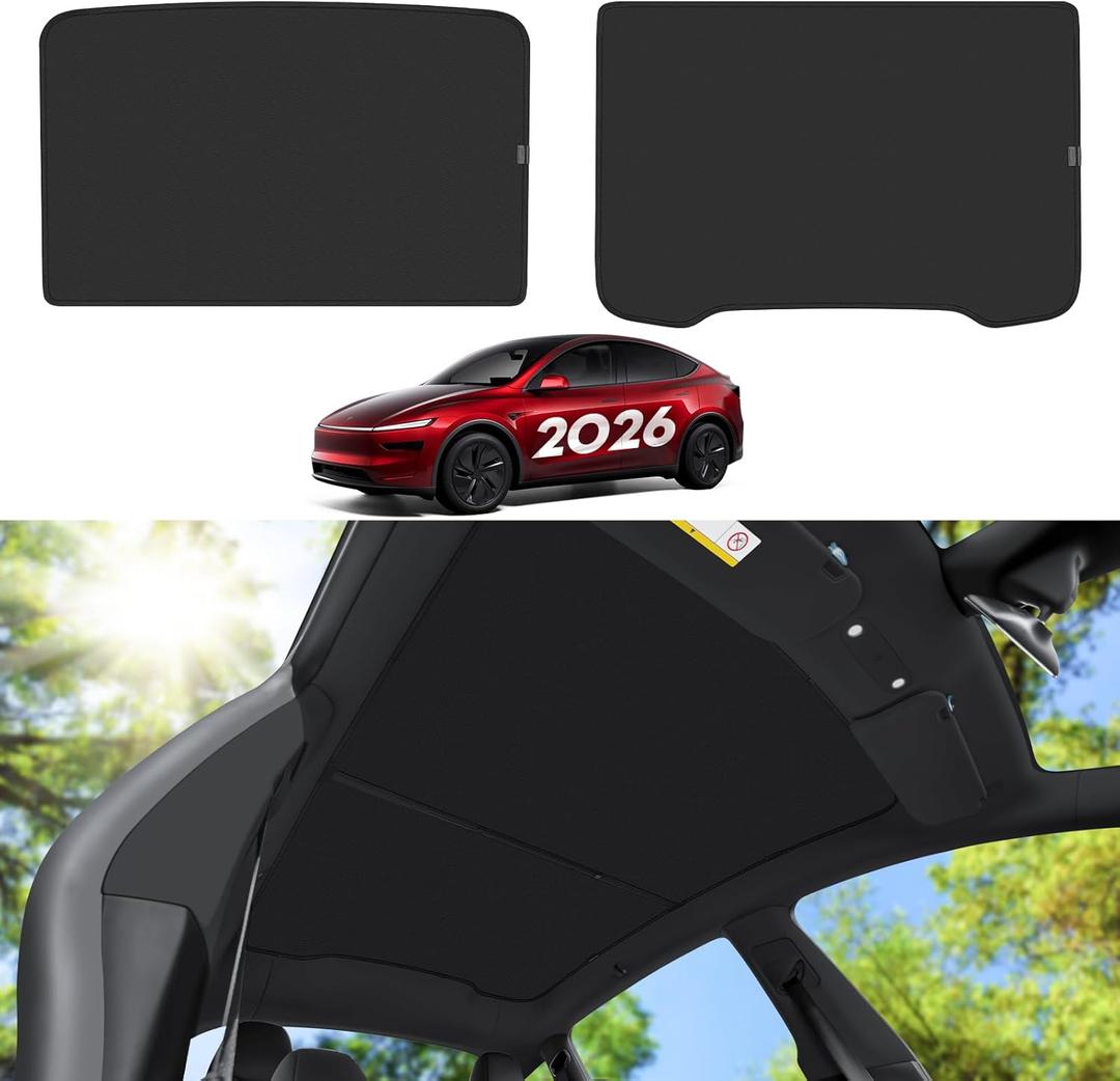 Upgraded 2026 Roof Sunshade for Tesla Model Y Juniper