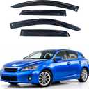 IG Window Visors Fit for 2011-2017 Lexus CT200H, Out-Channel Rain Guards Vent Wind Deflectors 4PC, Car Accessories for 11-17 Lexus CT200H