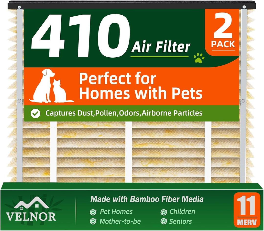 410 Replacement Bamboo Filter for Homes with Pets, Kids, Seniors & Pregnant