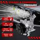 AC Compressor 58492 Fit for 2014-2018 Forester 2.0 2.5L, 2012-2016 Impreza 2.0L, 2016-2017 Crosstrek, 2013-2015 XV Crosstrek, Air Conditioning Compressor with Clutch Replace for 73111FJ000