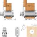 3 x Cabinet Locks with Keys,1-1/8inch Cabinet Cam Lock Keyed Alike,Secure Drawer File Cabinet Mailbox Lock RV Storage Locks Replacement Set, Zinc Alloy (Silvery,1 Pack)