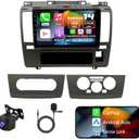 Android 14 Double Din Car Radio Compatible with Nissan Versa 2007 2008 2009 2010 2011, 2G+32G 9" Touch Screen Car Stereo with Wireless Carplay Android Auto GPS WiFi Mic Backup Camera