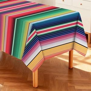 KENDHUAZAI Reusable Waterproof Rectangle Tablecloths are Suitable for Dinner Kitchen Birthdays Outdoor and Parties Mexican Table Cloth,4FT/84 x 60 Inch