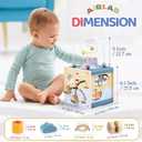 Airlab Wooden Activity Cube Montessori Toys for 1 Year Old Toddlers 12 Months + Toddler Learning Toys 1-3 Boys Girls Baby Sensory Interactive Birthday Gift