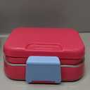 Stainless Steel Leakproof Bento Box Kids, Bento Box Kids Leakproof Double Layer 3 Compartment Container 304 Stainless Steel Lunch Box for School and Office(Rose Red)